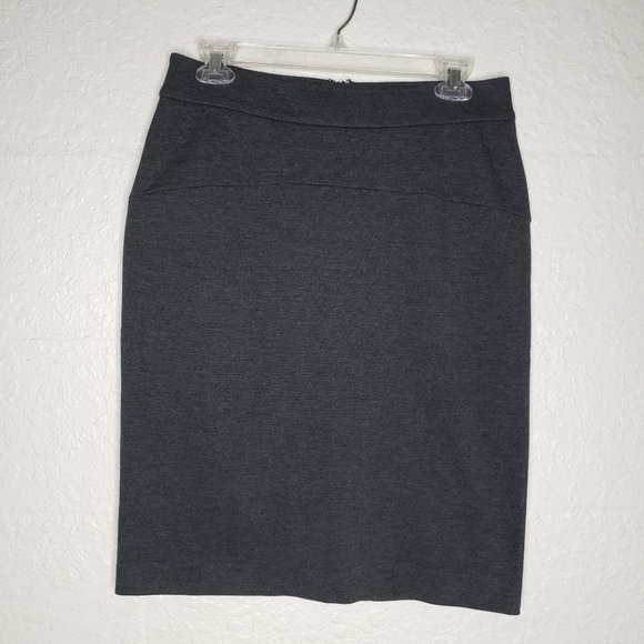 Michael Kors Dark Heather Gray Knit Skirt Size 6 - Picture 2 of 10